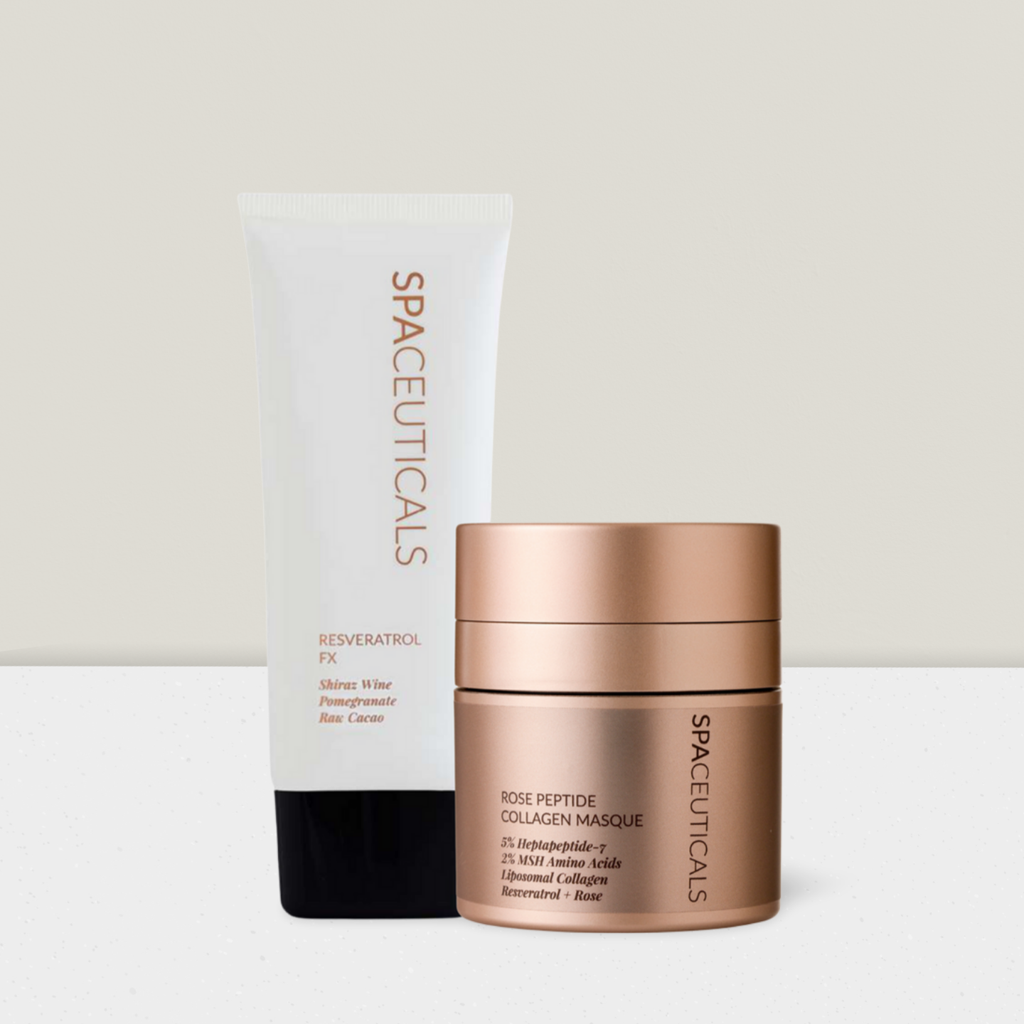 Collagen Repair Duo | Resveratrol FX & Rose Peptide Collagen Masque